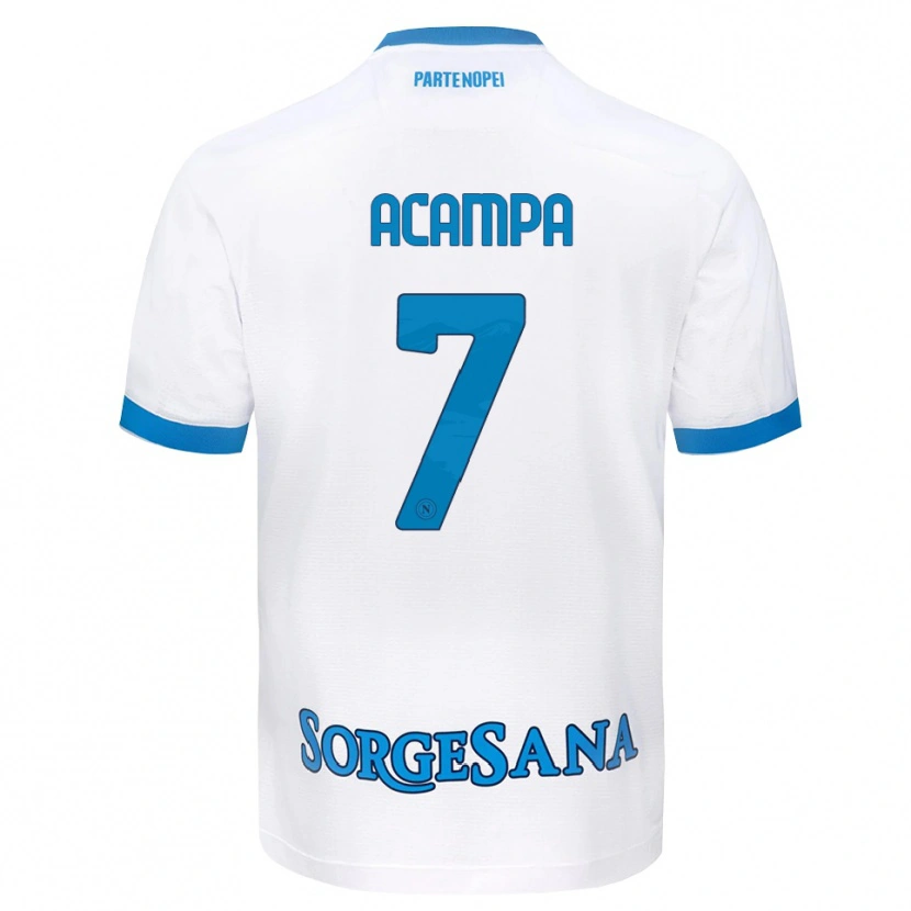 Danxen Mulher Camisola Davide Acampa #7 Azul Celeste Branco Alternativa 2026/27 Camisa Brasil