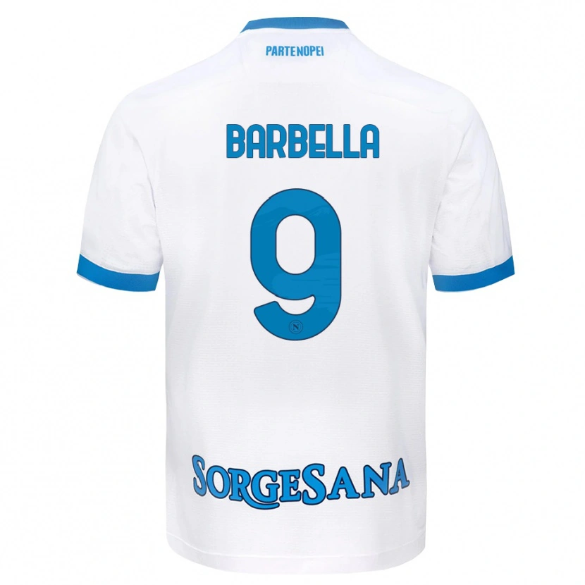 Danxen Mulher Camisola Michele Barbella #9 Azul Celeste Branco Alternativa 2026/27 Camisa Brasil