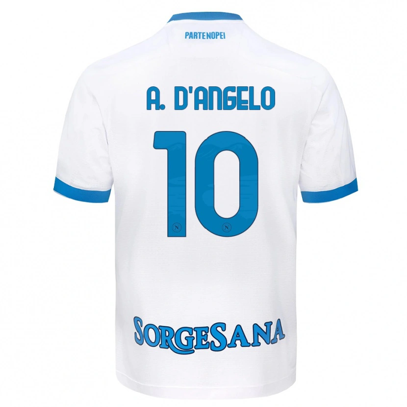Danxen Mulher Camisola Adrian D'angelo #10 Azul Celeste Branco Alternativa 2026/27 Camisa Brasil