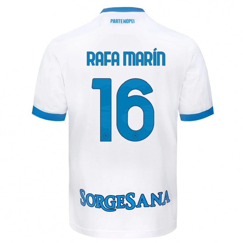 Danxen Mulher Camisola Rafa Marín #16 Azul Celeste Branco Alternativa 2026/27 Camisa Brasil