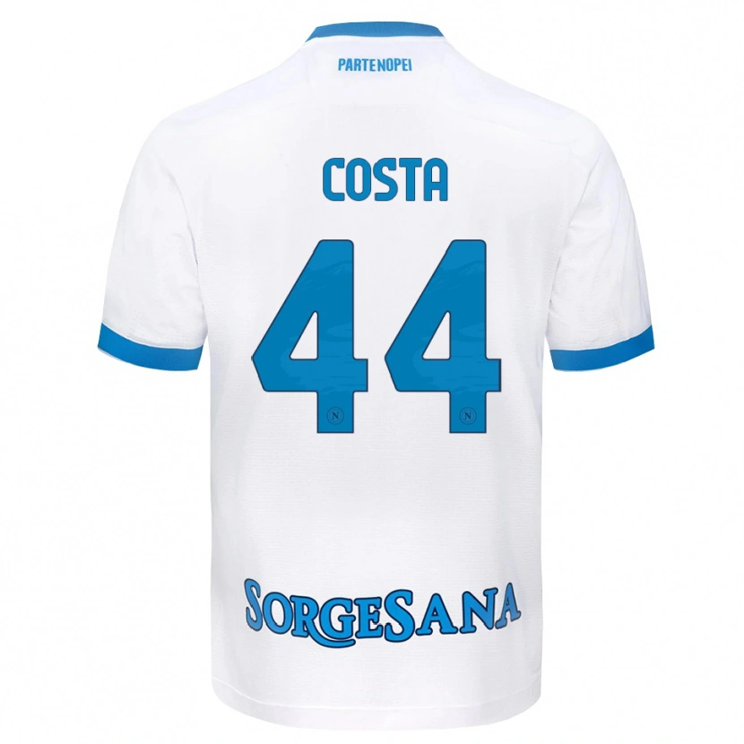 Danxen Mulher Camisola Filippo Costa #44 Azul Celeste Branco Alternativa 2026/27 Camisa Brasil