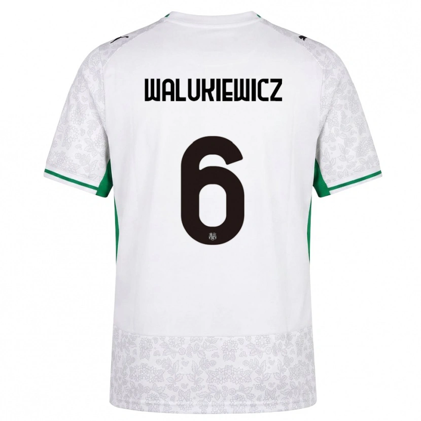 Danxen Mulher Camisola Sebastian Walukiewicz #6 Verde Preto Branco Alternativa 2026/27 Camisa Brasil