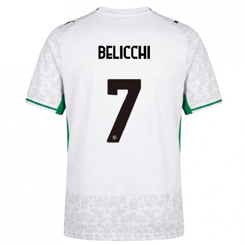 Danxen Mulher Camisola Gianmarco Belicchi #7 Verde Preto Branco Alternativa 2026/27 Camisa Brasil