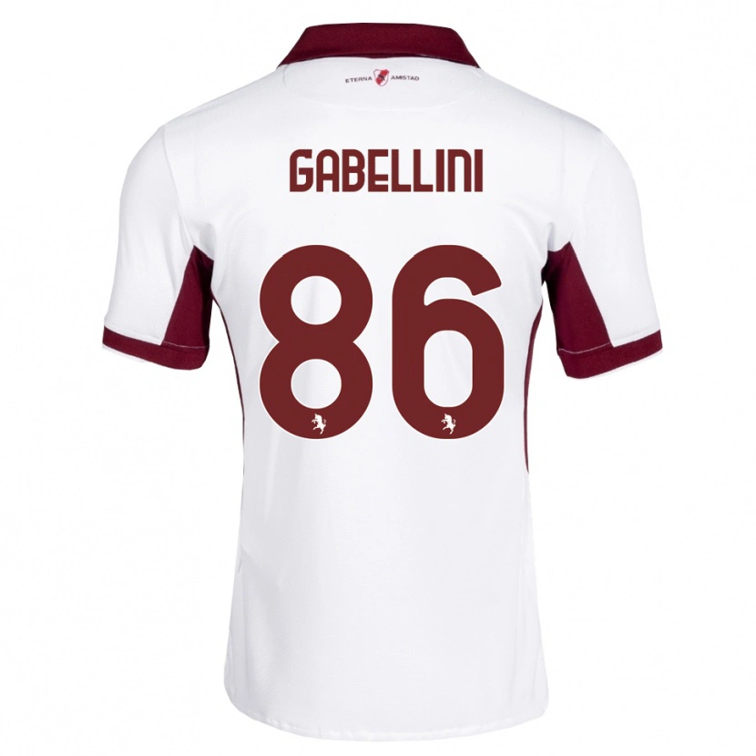 Danxen Mulher Camisola Tommaso Gabellini #86 Bordô Branco Vermelho Alternativa 2026/27 Camisa Brasil