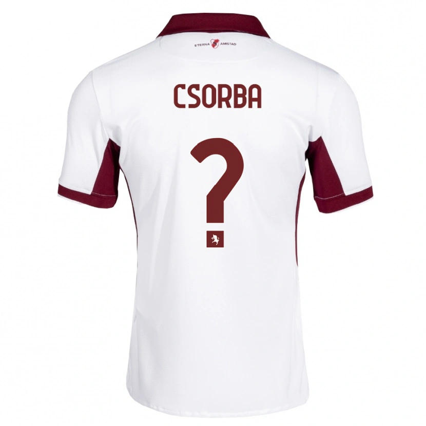 Danxen Mulher Camisola Noel Csorba #0 Bordô Branco Vermelho Alternativa 2026/27 Camisa Brasil