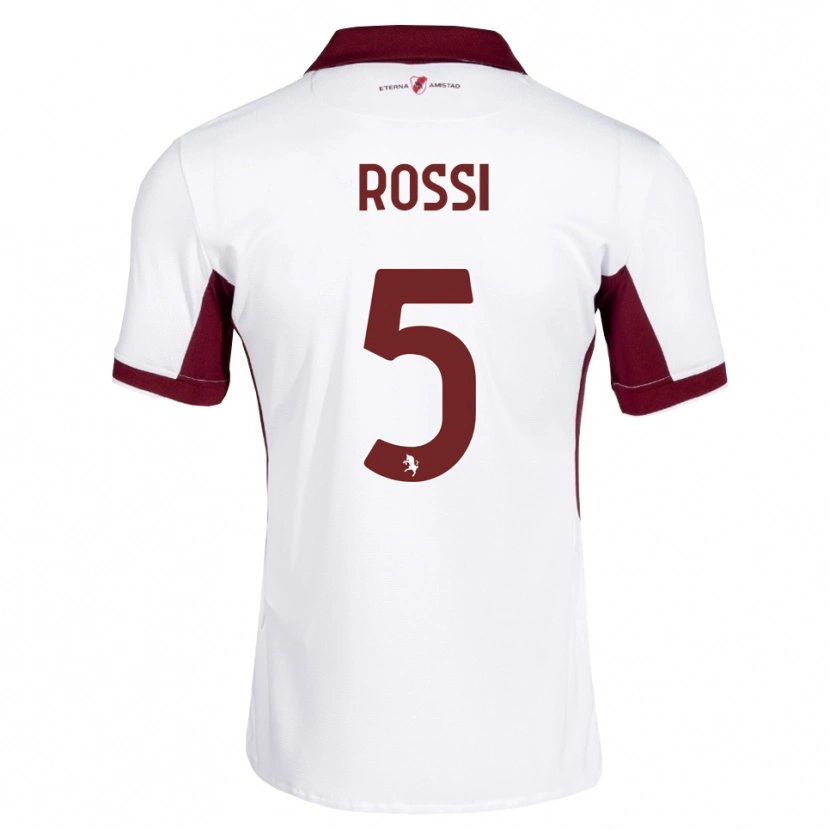 Danxen Mulher Camisola Simone Rossi #5 Bordô Branco Vermelho Alternativa 2026/27 Camisa Brasil