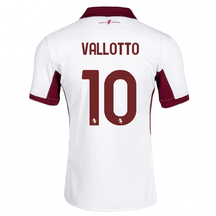 Danxen Mulher Camisola Greta Vallotto #10 Bordô Branco Vermelho Alternativa 2026/27 Camisa Brasil