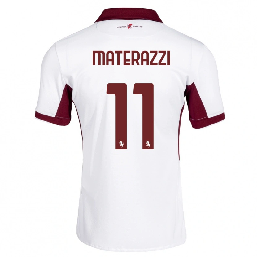 Danxen Mulher Camisola Gianfilippo Materazzi #11 Bordô Branco Vermelho Alternativa 2026/27 Camisa Brasil