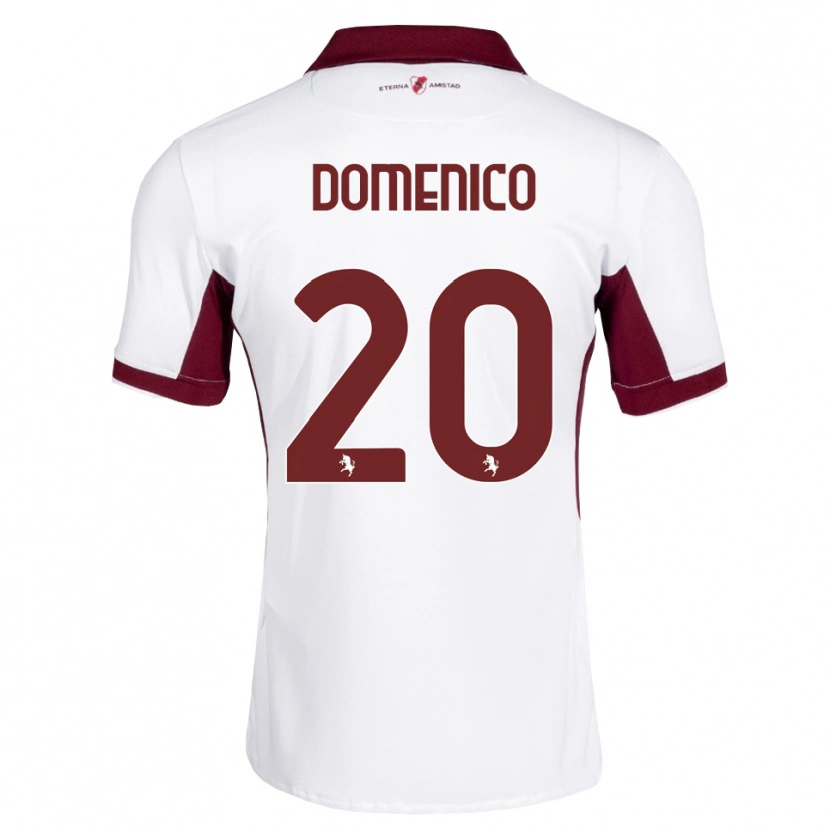 Danxen Mulher Camisola Domenico Gai #20 Bordô Branco Vermelho Alternativa 2026/27 Camisa Brasil