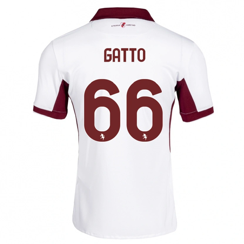 Danxen Mulher Camisola Tommaso Gatto #66 Bordô Branco Vermelho Alternativa 2026/27 Camisa Brasil