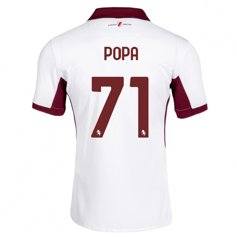 Danxen Mulher Camisola Mihai Popa #71 Bordô Branco Vermelho Alternativa 2026/27 Camisa Brasil