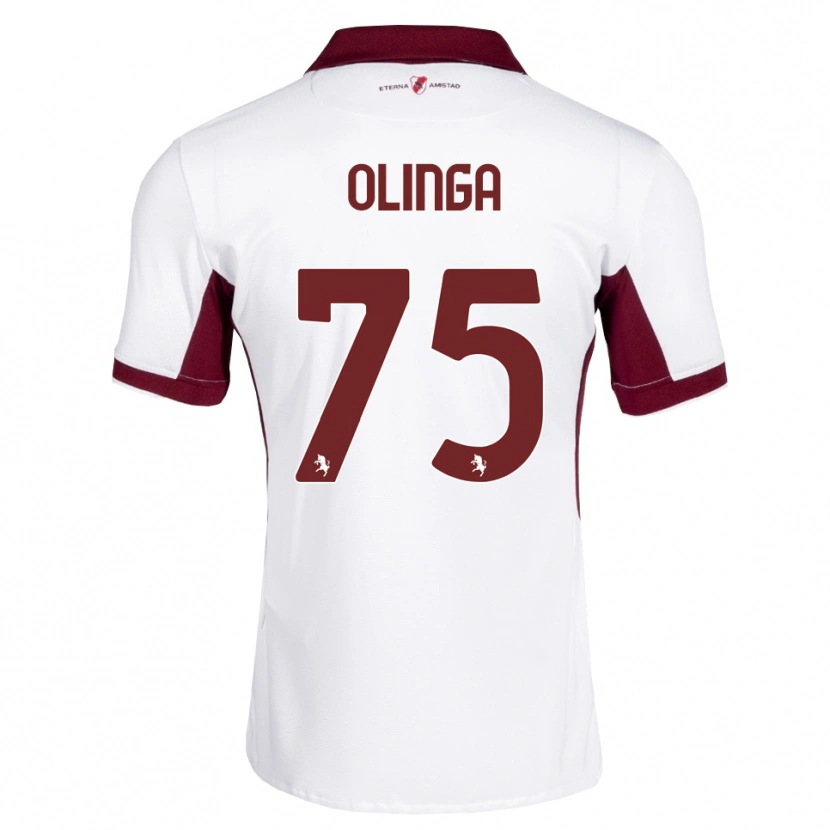 Danxen Mulher Camisola Kenny Liema Olinga #75 Bordô Branco Vermelho Alternativa 2026/27 Camisa Brasil