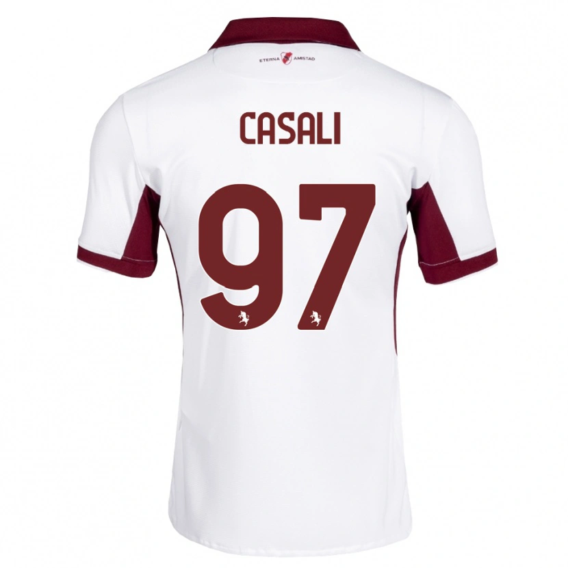 Danxen Mulher Camisola Michele Casali #97 Bordô Branco Vermelho Alternativa 2026/27 Camisa Brasil