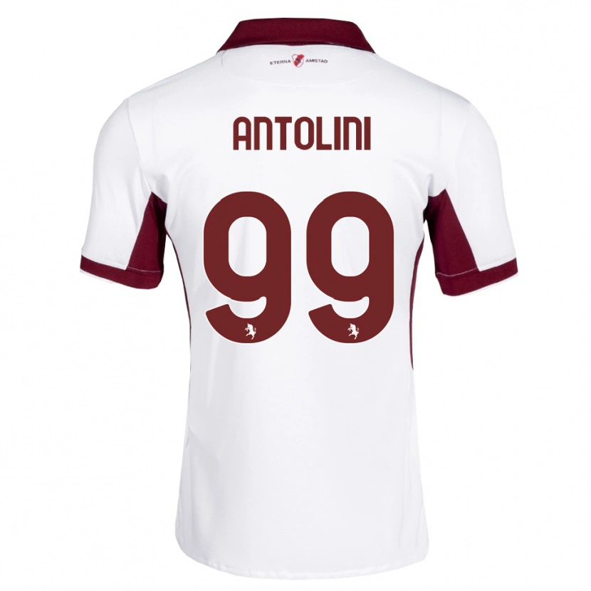 Danxen Mulher Camisola Jacopo Antolini #99 Bordô Branco Vermelho Alternativa 2026/27 Camisa Brasil
