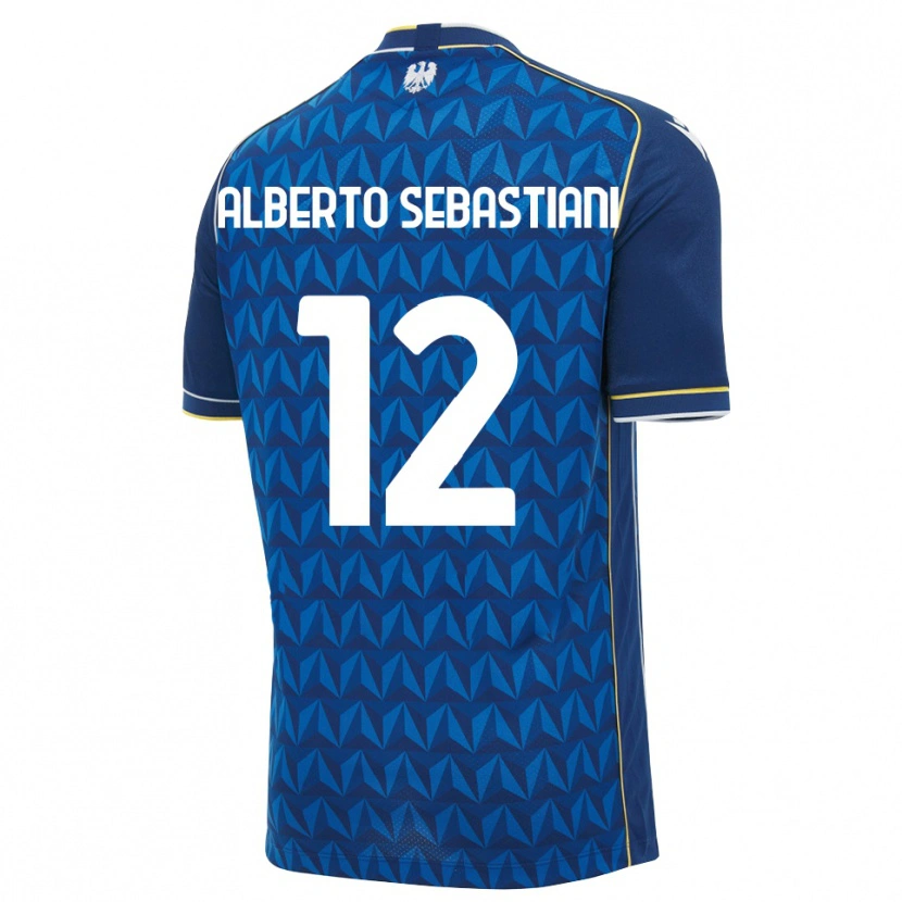 Danxen Mulher Camisola José Alberto Sebastiani #12 Azul Real Branco Azul Alternativa 2026/27 Camisa Brasil