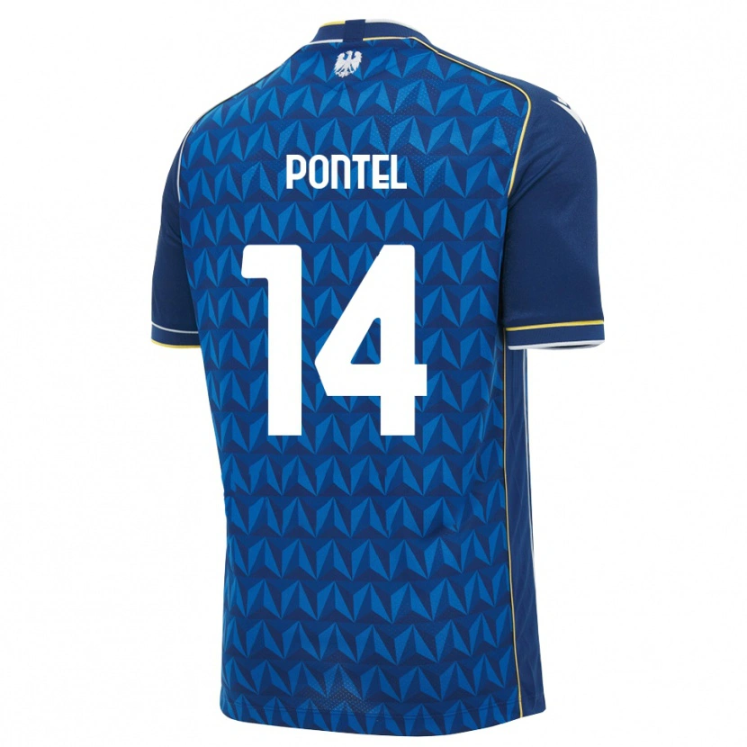 Danxen Mulher Camisola Simone Pontel #14 Azul Real Branco Azul Alternativa 2026/27 Camisa Brasil