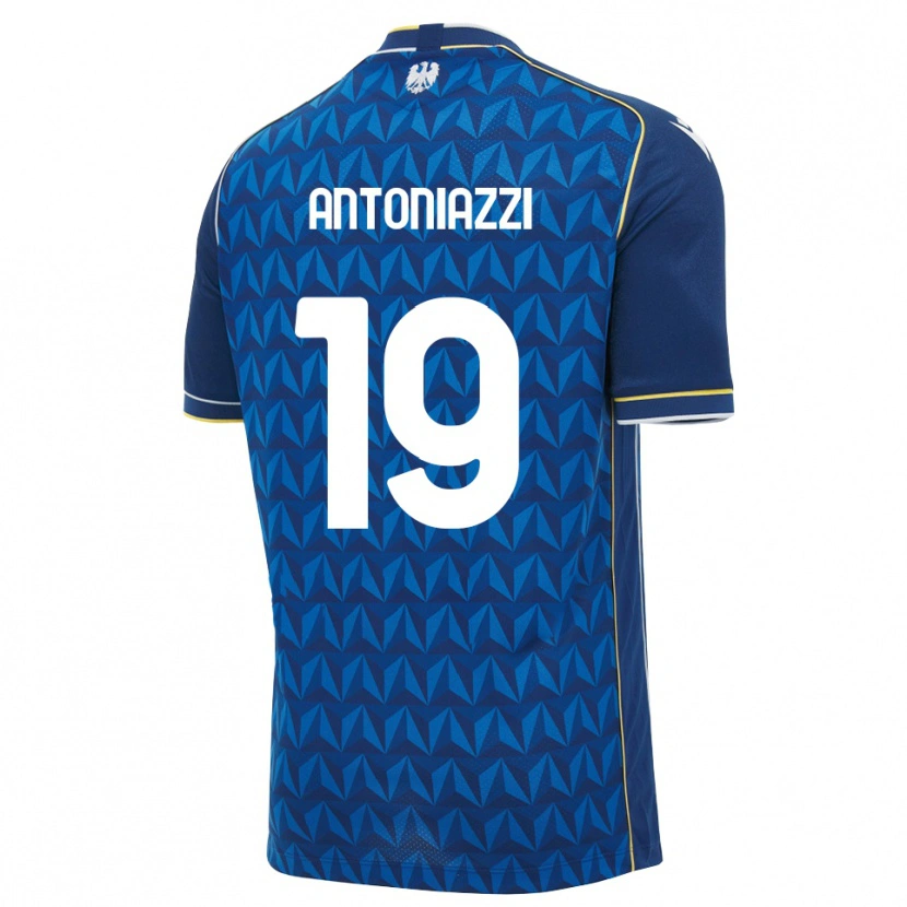 Danxen Mulher Camisola Samuele Antoniazzi #19 Azul Real Branco Azul Alternativa 2026/27 Camisa Brasil