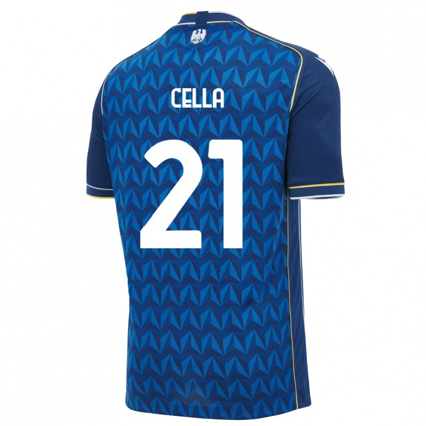Danxen Mulher Camisola Leonardo Cella #21 Azul Real Branco Azul Alternativa 2026/27 Camisa Brasil