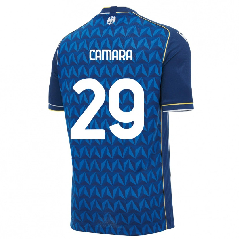 Danxen Mulher Camisola Abdoulaye Camara #29 Azul Real Branco Azul Alternativa 2026/27 Camisa Brasil