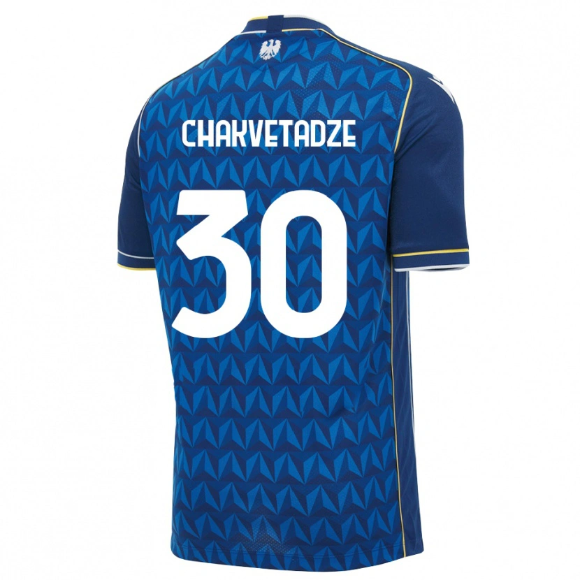 Danxen Mulher Camisola Giorgi Chakvetadze #30 Azul Real Branco Azul Alternativa 2026/27 Camisa Brasil