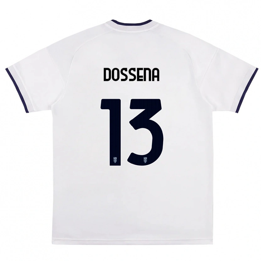 Danxen Mulher Camisola Alberto Dossena #13 Branco Vermelho Azul Real Alternativa 2026/27 Camisa Brasil