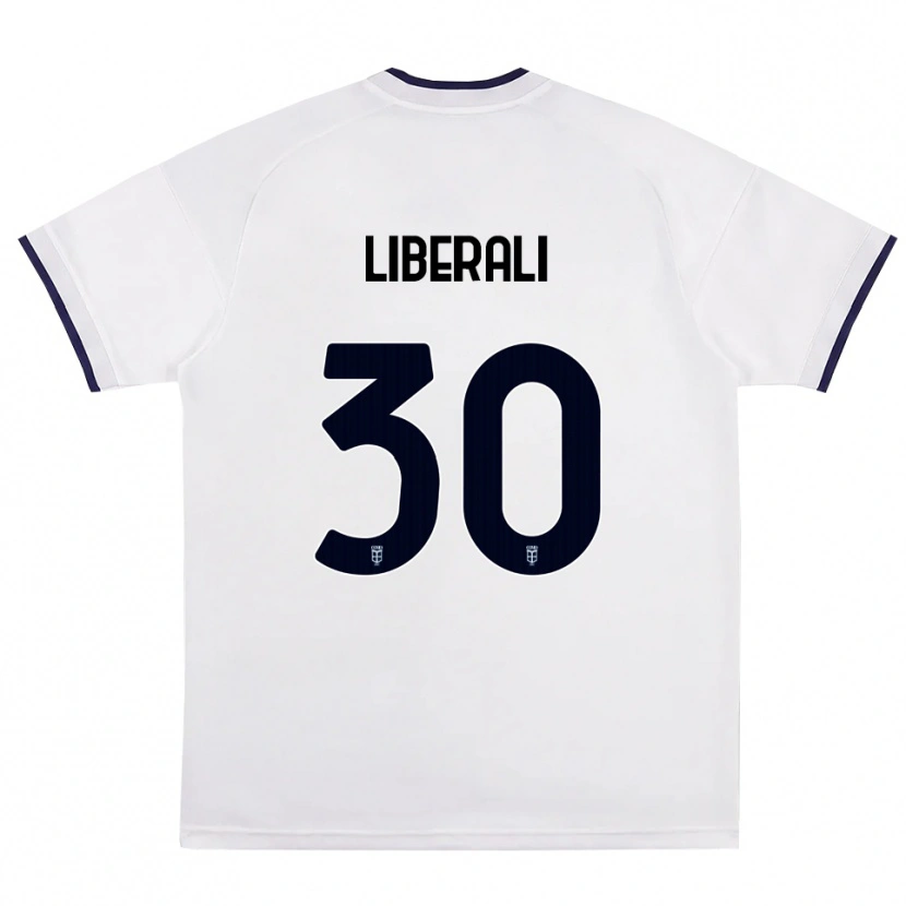 Danxen Mulher Camisola Mattia Liberali #30 Branco Vermelho Azul Real Alternativa 2026/27 Camisa Brasil