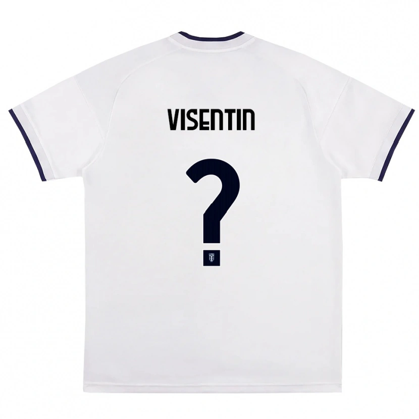 Danxen Mulher Camisola Matteo Visentin #0 Branco Vermelho Azul Real Alternativa 2026/27 Camisa Brasil