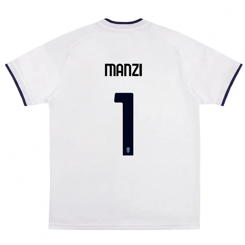 Danxen Mulher Camisola Federico Manzi #1 Branco Vermelho Azul Real Alternativa 2026/27 Camisa Brasil