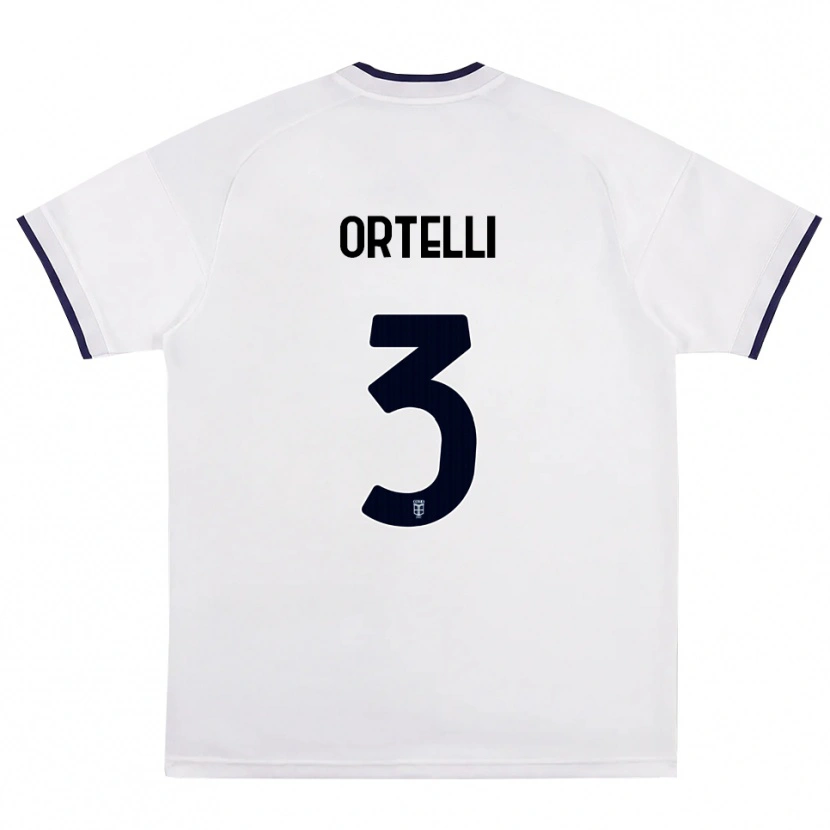 Danxen Mulher Camisola Manuel Ortelli #3 Branco Vermelho Azul Real Alternativa 2026/27 Camisa Brasil