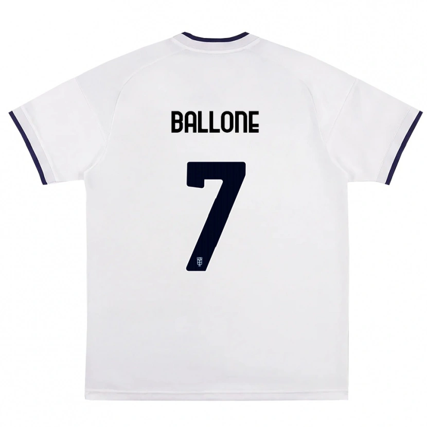 Danxen Mulher Camisola Andrea Ballone #7 Branco Vermelho Azul Real Alternativa 2026/27 Camisa Brasil