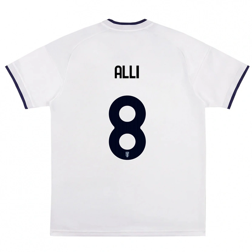 Danxen Mulher Camisola Dele Alli #8 Branco Vermelho Azul Real Alternativa 2026/27 Camisa Brasil