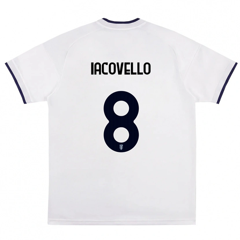 Danxen Mulher Camisola Mattia Iacovello #8 Branco Vermelho Azul Real Alternativa 2026/27 Camisa Brasil