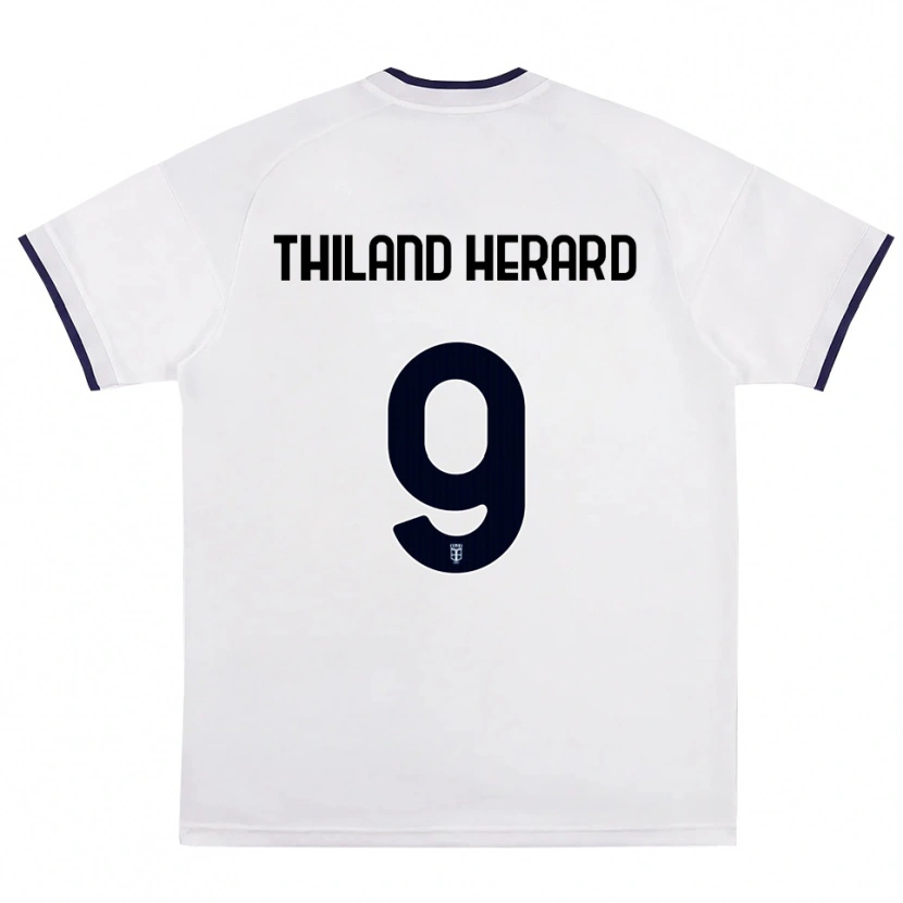 Danxen Mulher Camisola Robin Thiland-Herard #9 Branco Vermelho Azul Real Alternativa 2026/27 Camisa Brasil