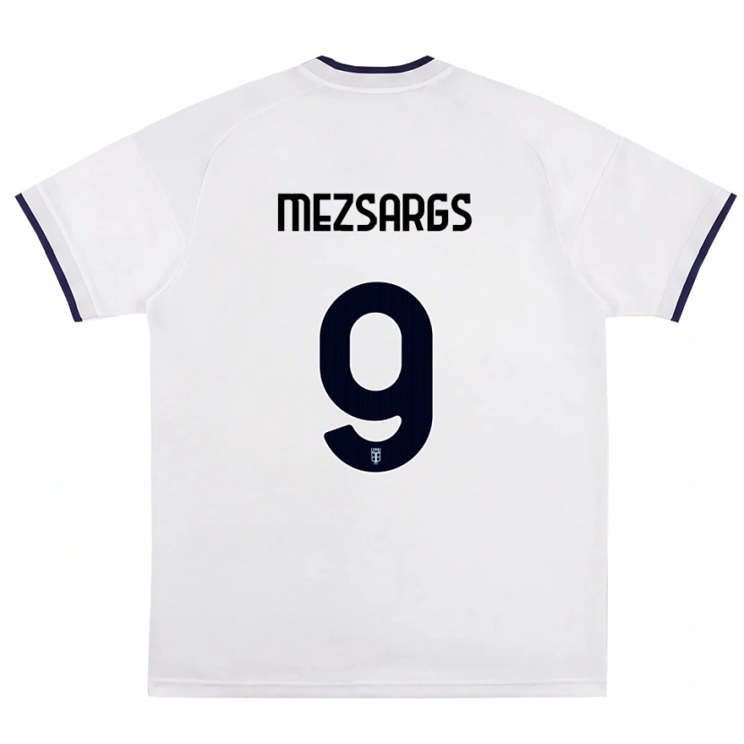 Danxen Mulher Camisola Kristians Mezsargs #9 Branco Vermelho Azul Real Alternativa 2026/27 Camisa Brasil