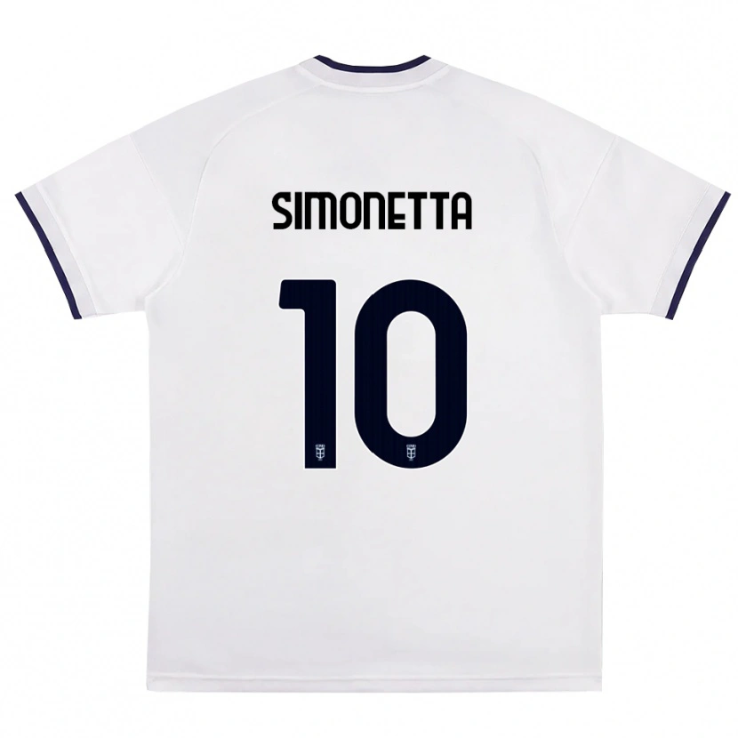 Danxen Mulher Camisola Jacopo Simonetta #10 Branco Vermelho Azul Real Alternativa 2026/27 Camisa Brasil