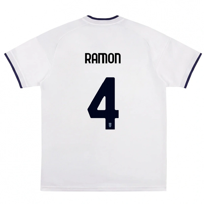 Danxen Mulher Camisola Jacobo Ramón #4 Branco Vermelho Azul Real Alternativa 2026/27 Camisa Brasil