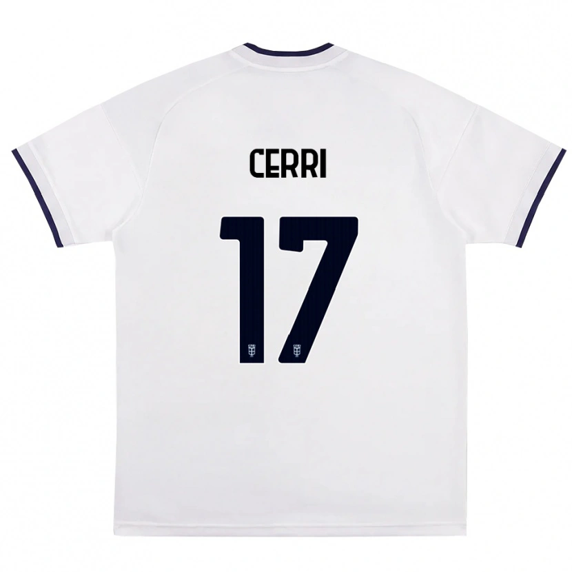 Danxen Mulher Camisola Alberto Cerri #17 Branco Vermelho Azul Real Alternativa 2026/27 Camisa Brasil