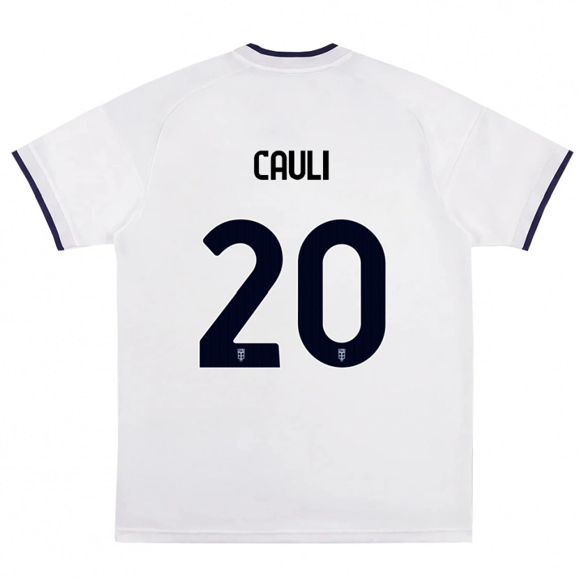 Danxen Mulher Camisola Achille Cauli #20 Branco Vermelho Azul Real Alternativa 2026/27 Camisa Brasil