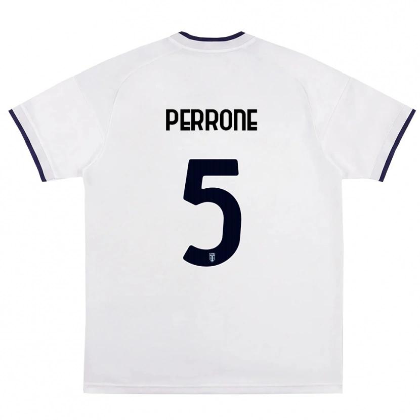 Danxen Mulher Camisola Máximo Perrone #5 Branco Vermelho Azul Real Alternativa 2026/27 Camisa Brasil