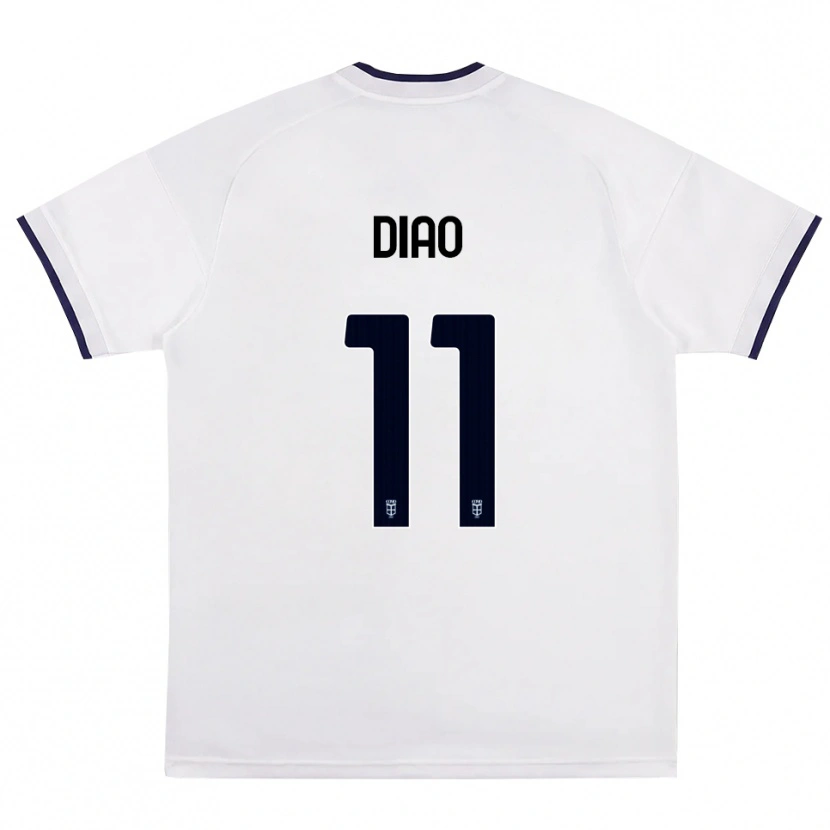 Danxen Mulher Camisola Assane Diao #11 Branco Vermelho Azul Real Alternativa 2026/27 Camisa Brasil
