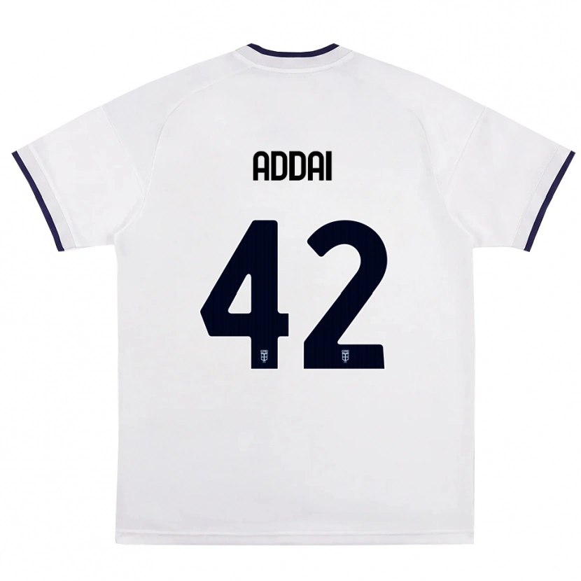 Danxen Mulher Camisola Jayden Addai #42 Branco Vermelho Azul Real Alternativa 2026/27 Camisa Brasil