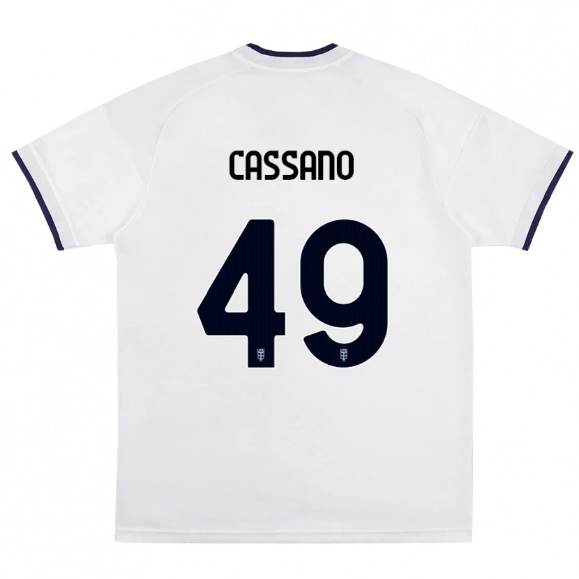 Danxen Mulher Camisola Riccardo Cassano #49 Branco Vermelho Azul Real Alternativa 2026/27 Camisa Brasil