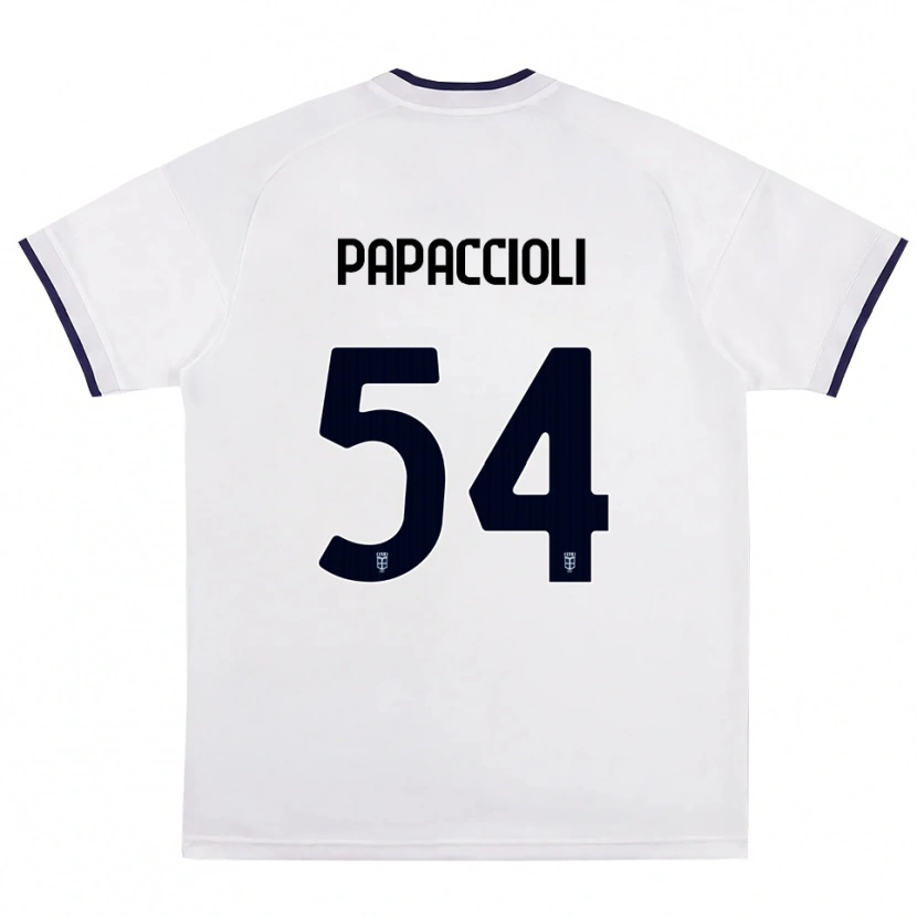 Danxen Mulher Camisola Matteo Papaccioli #54 Branco Vermelho Azul Real Alternativa 2026/27 Camisa Brasil