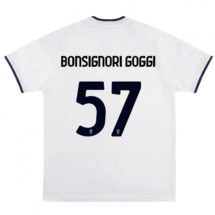 Danxen Mulher Camisola Lorenzo Bonsignori #57 Branco Vermelho Azul Real Alternativa 2026/27 Camisa Brasil