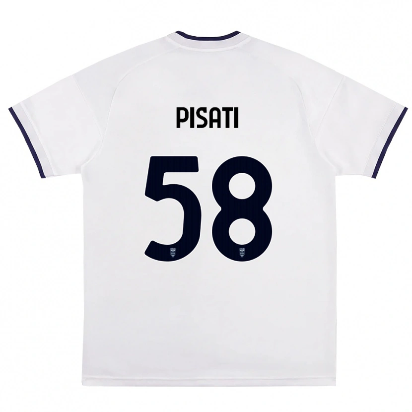 Danxen Mulher Camisola Samuele Pisati #58 Branco Vermelho Azul Real Alternativa 2026/27 Camisa Brasil