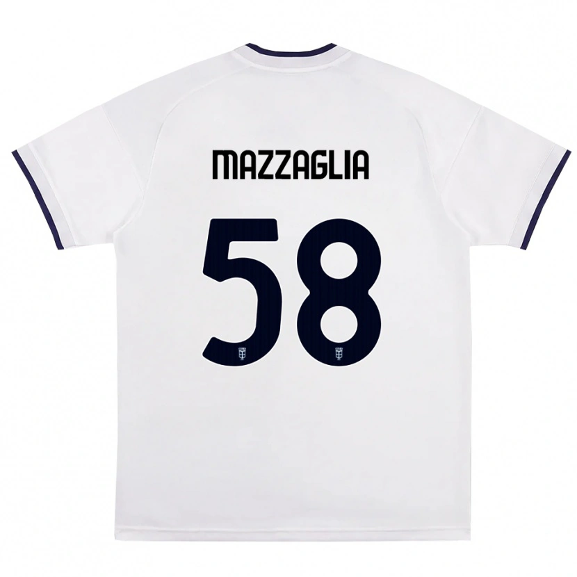 Danxen Mulher Camisola Giuseppe Mazzaglia #58 Branco Vermelho Azul Real Alternativa 2026/27 Camisa Brasil