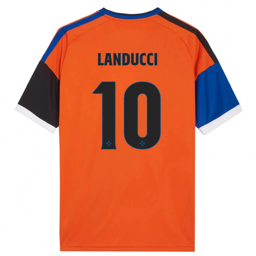 Danxen Mulher Camisola Umberto Landucci #10 Laranja Azul Preto Branco Alternativa 2026/27 Camisa Brasil