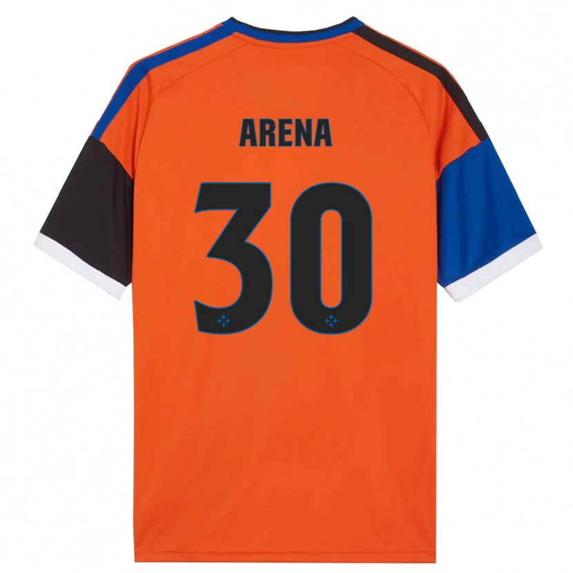 Danxen Mulher Camisola Alessandro Arena #30 Laranja Azul Preto Branco Alternativa 2026/27 Camisa Brasil