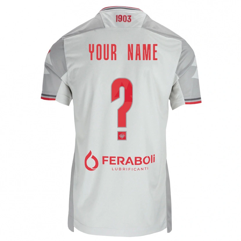 Danxen Mulher Camisola Seu Nome #0 Cinza Branco Vermelho Alternativa 2026/27 Camisa Brasil