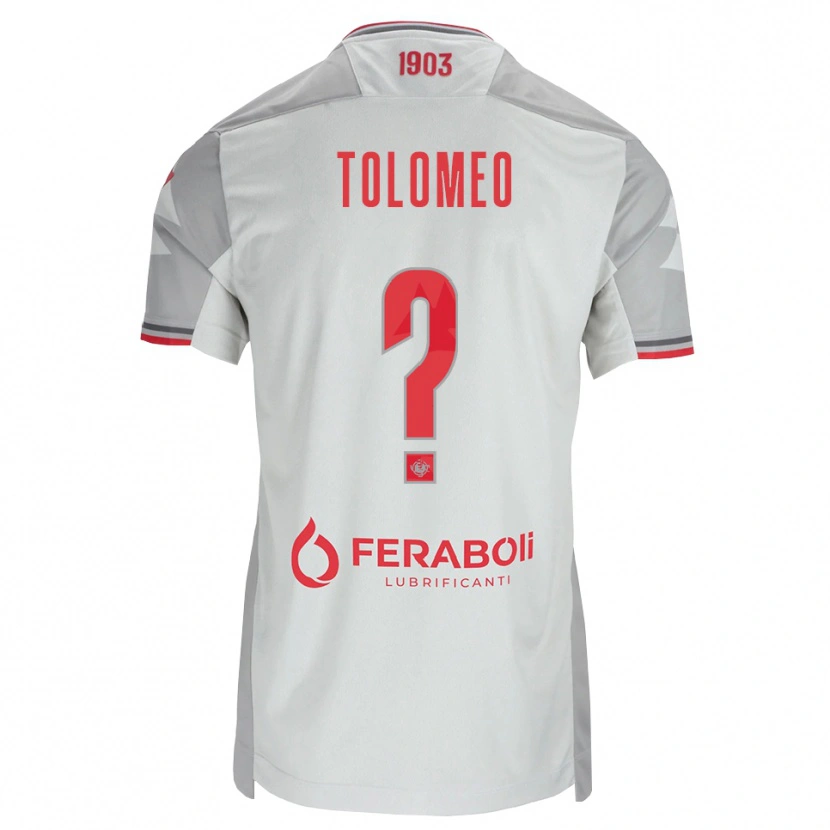 Danxen Mulher Camisola Gabriel Tolomeo #0 Cinza Branco Vermelho Alternativa 2026/27 Camisa Brasil